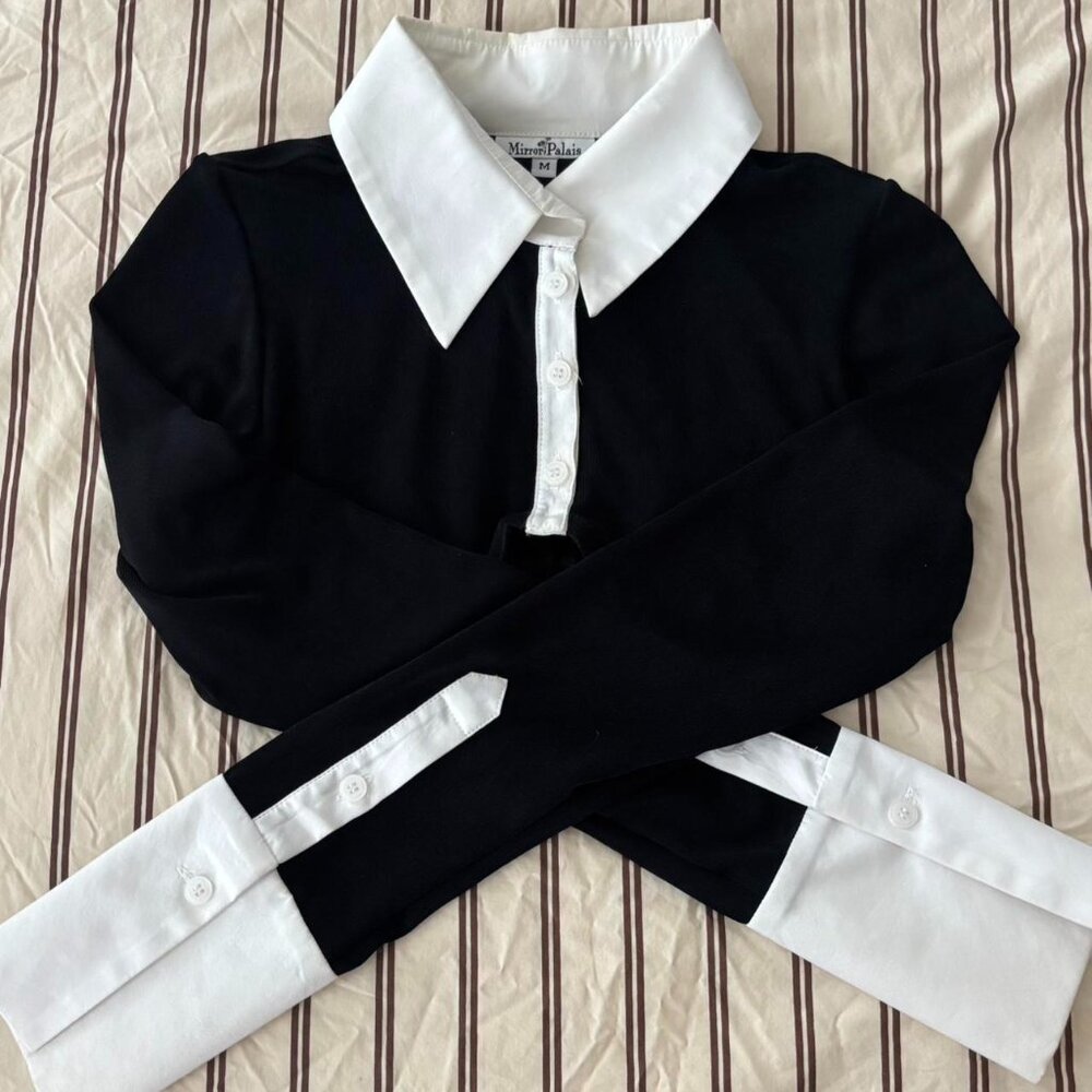 Mirror Palais Cropped Polo Shirt